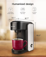 Cafetera de una sola porción Cafetera Café molido 4 a 10 oz. EZBASICS
