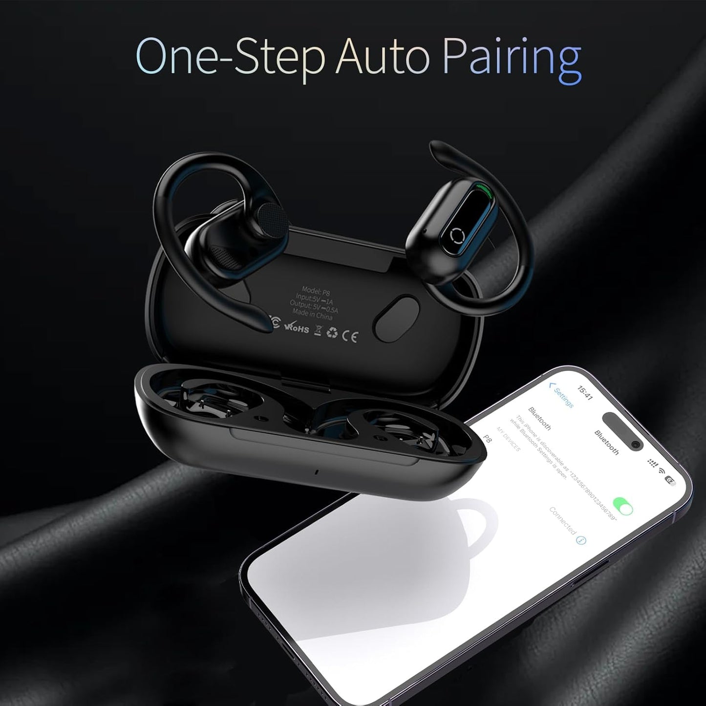 Auriculares inalámbricos Bluetooth 5.3 de oído abierto.(USADOS)