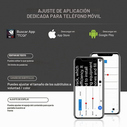 Teleprompter portátil para teléfono Lens Go TC7-S, control remoto