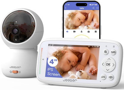 Cámara y Monitor con audio para bebes, Jeeber VB816PRO, Night Vision
