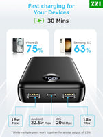 Cargador portátil N7 40 000 mAh carga rápida (USADO)
