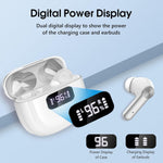 Auriculares Bluetooth 5.3, auriculares inalámbricos con pantalla digital LED.