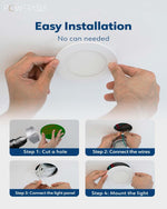 Luces LED Empotrables 6” 12 Pack 5CCT 15W 1200lm powerasia.