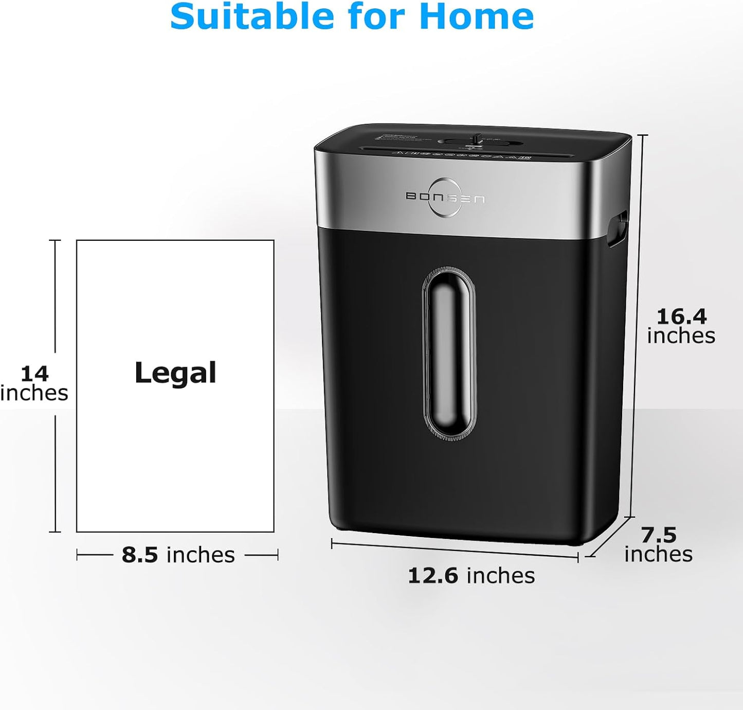 Trituradora de papel para oficina en casa, 4 gal. (USADO).