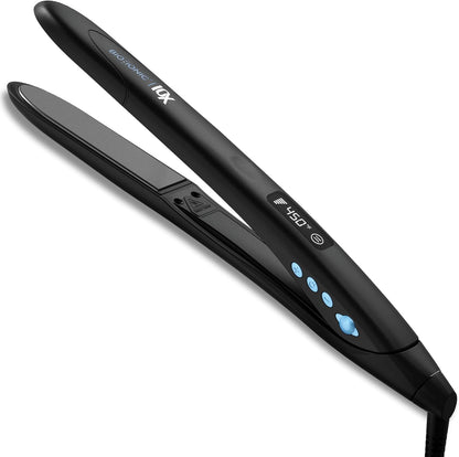 Plancha para cabello con placas vibratorias sónicas de 1", reduce el Frizz.