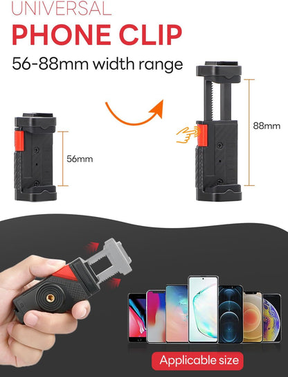 Vlog Kit luz y micrófono Incluido, para Smartphone y Cámaras USKEYVISION