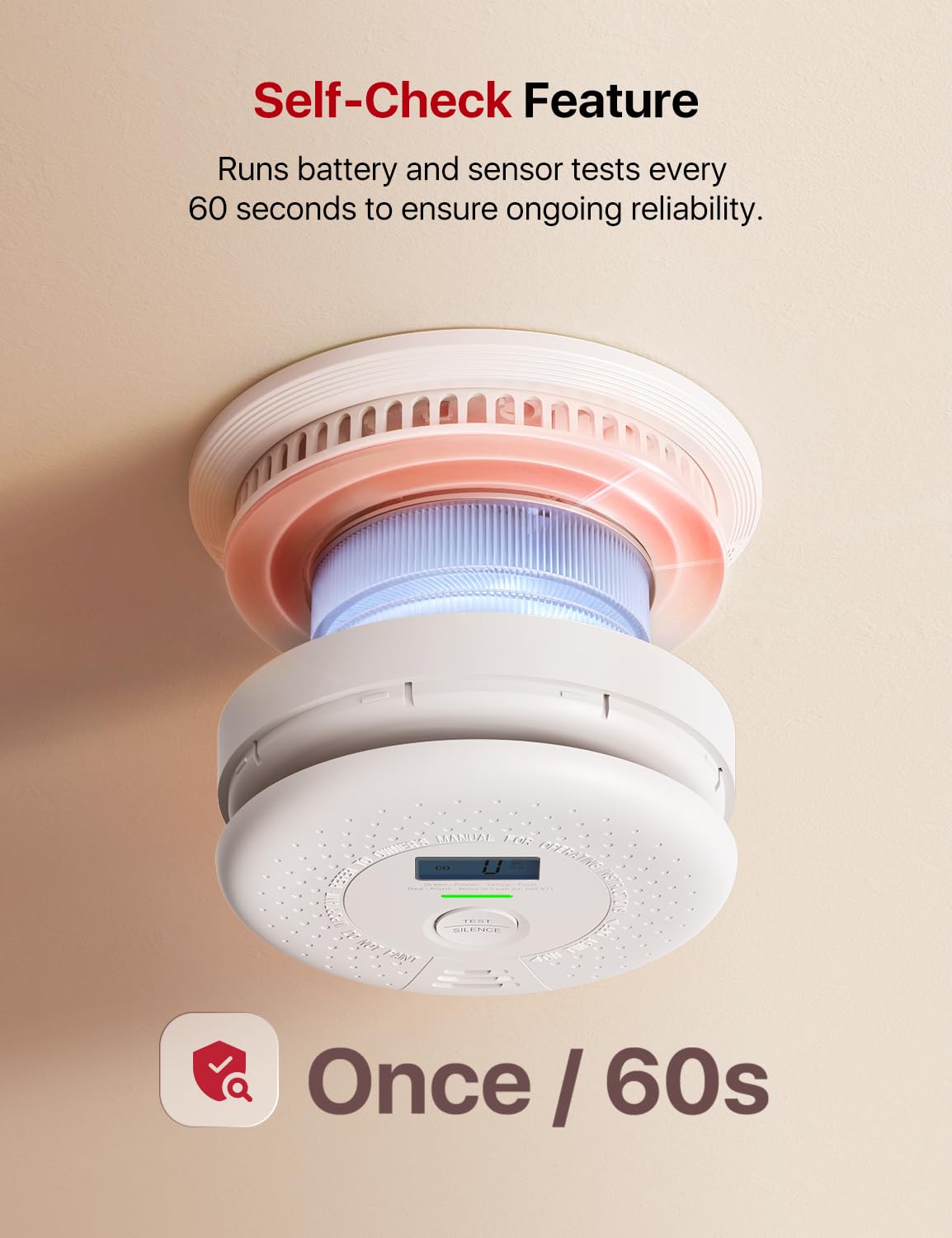 Detector de humo y monóxido de carbono, X-Sense, 3pcs.