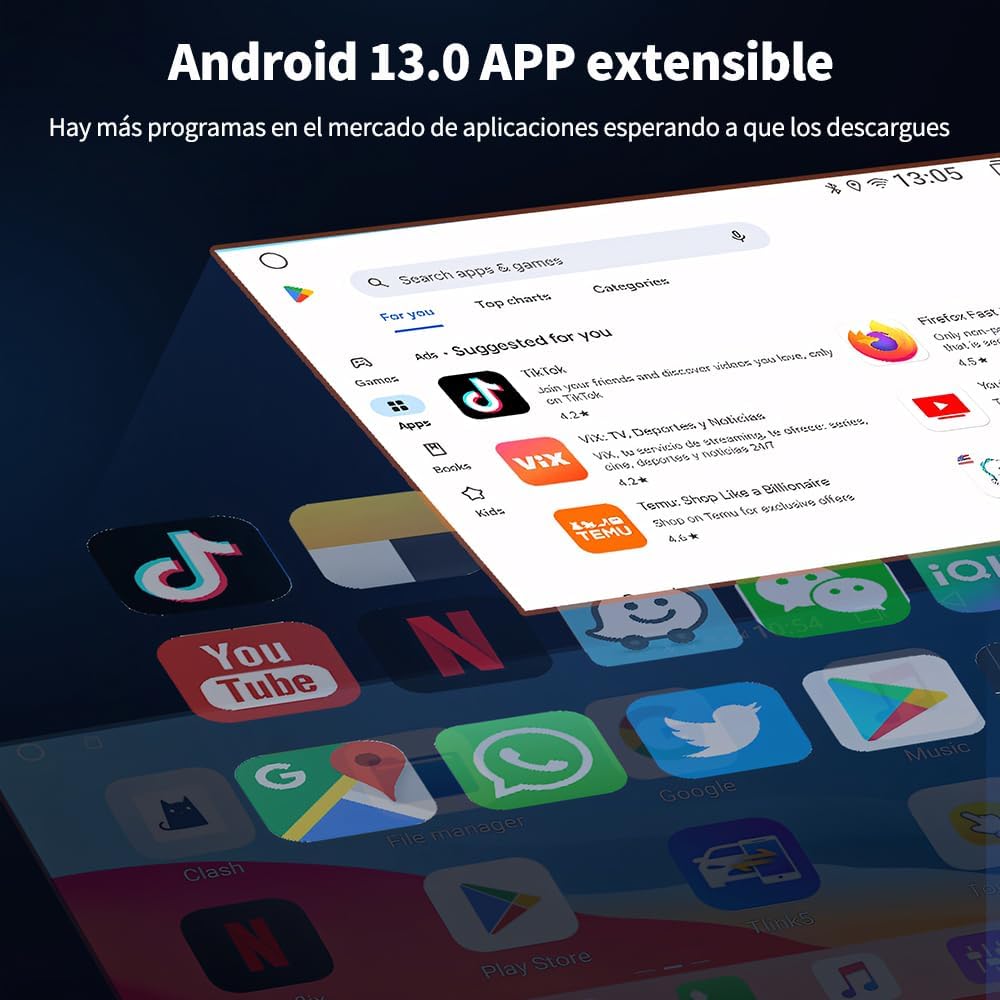 vantisan Adaptador inalámbrico automático,carPlay.