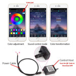 Tira de luces LED para coche, RGB, control, App y bluetooth.