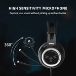 Auriculares stereo p/ juegos, con micrófono, desmontables, SOMIC.