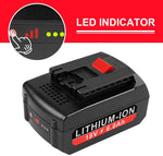 Batería de litio, repuesto, 18V, 6.0 Ah para Bosch BAT609.