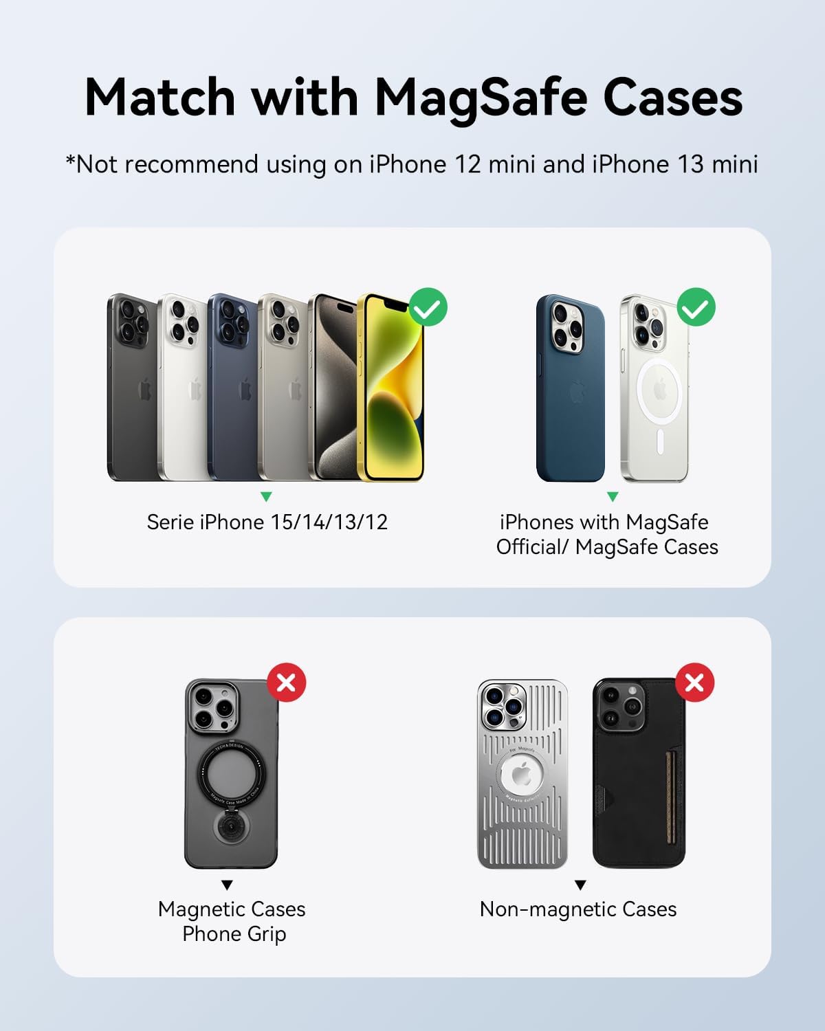 Kuulaa Power Bank Ultra Delgado inalambrica