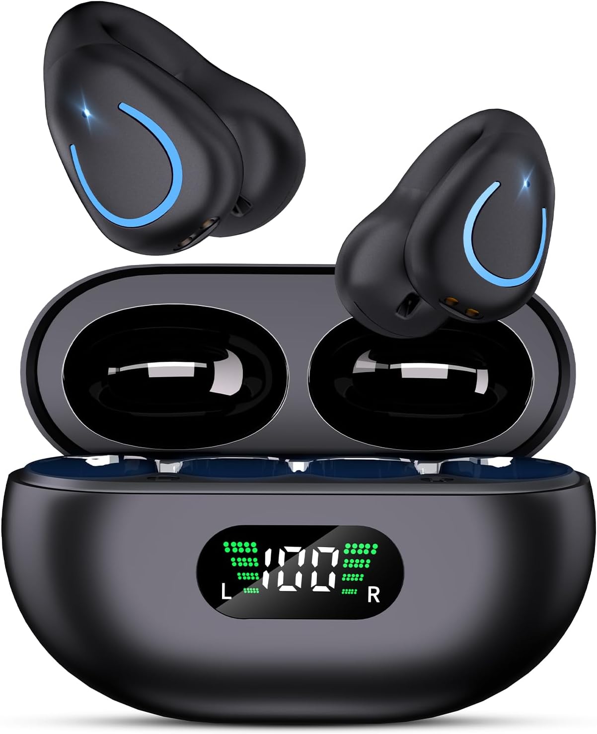 Auriculares de conducción ósea de oído abierto,Bluetooth 5.3, ligeros.(USADOS)