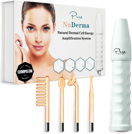 NuDerma, Máquina portátil de terapia de piel, antiarrugas, estimulador.