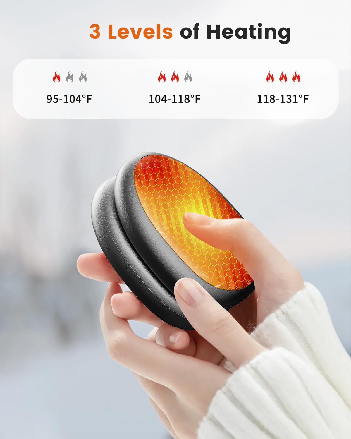 Coldsky- Calentadores De Manos Recargables Magnético 2 En 1