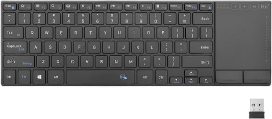 Rii Teclado Bluetooth inalámbrico ultra delgado multidispositivo