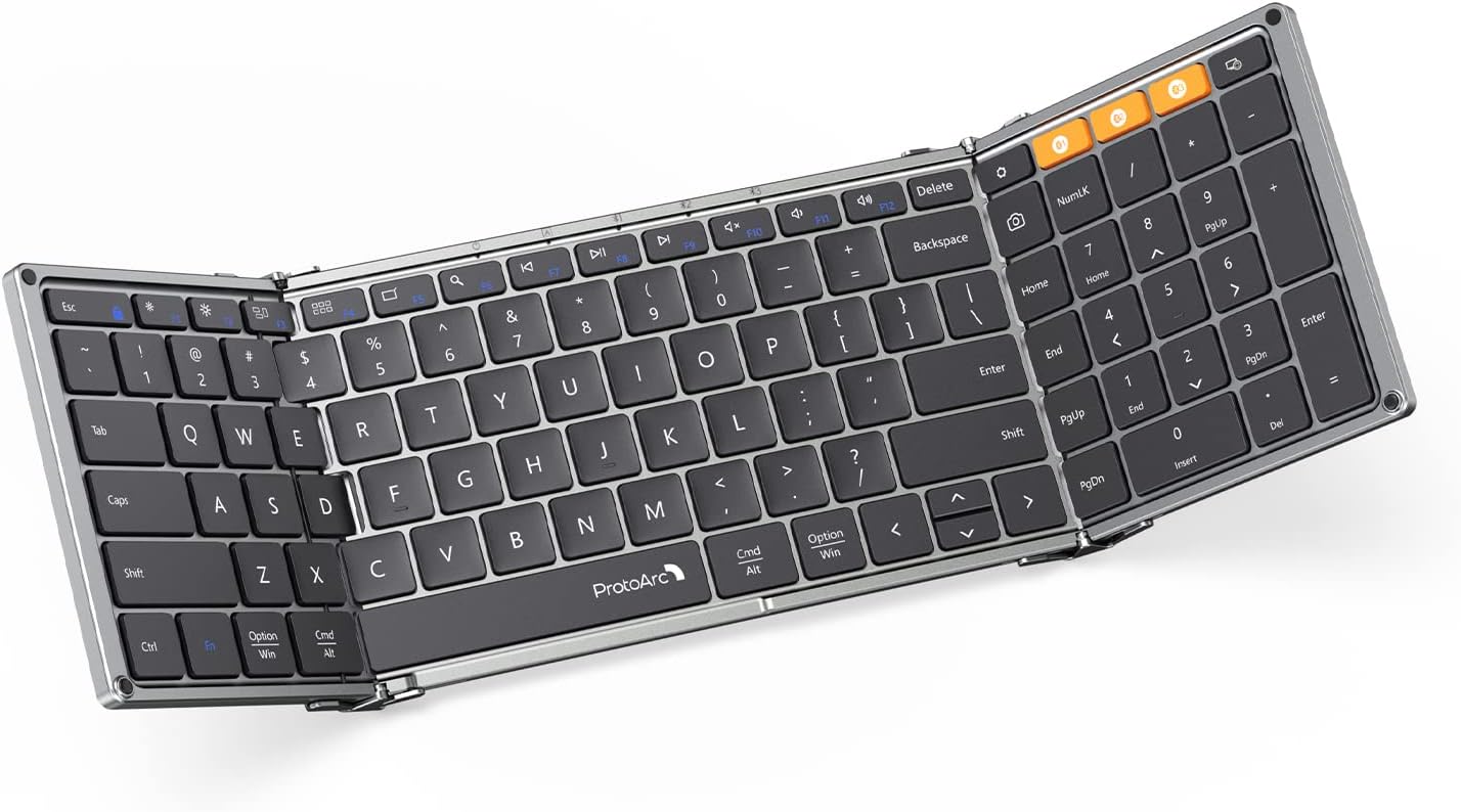 ProtoArc  - Teclado Bluetooth plegable, XK01.