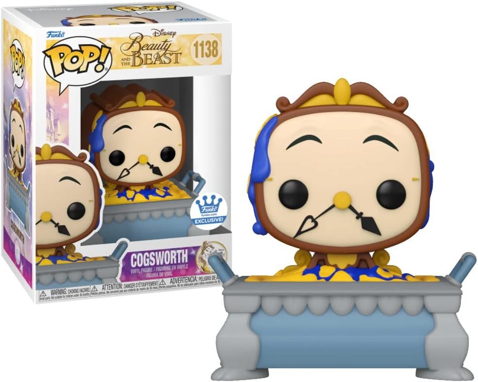 Funko Pop Disney: La Bella y la Bestia , Cogsworth 1138.
