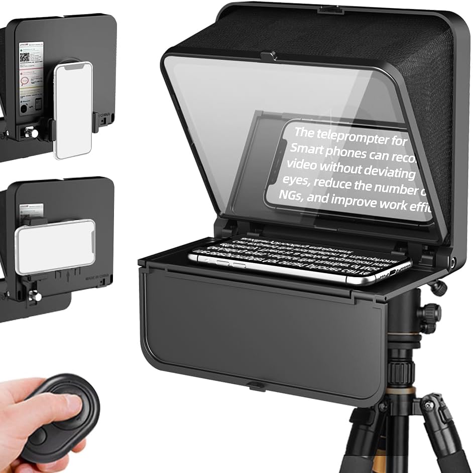 Teleprompter portátil para teléfono Lens Go TC7-S, control remoto