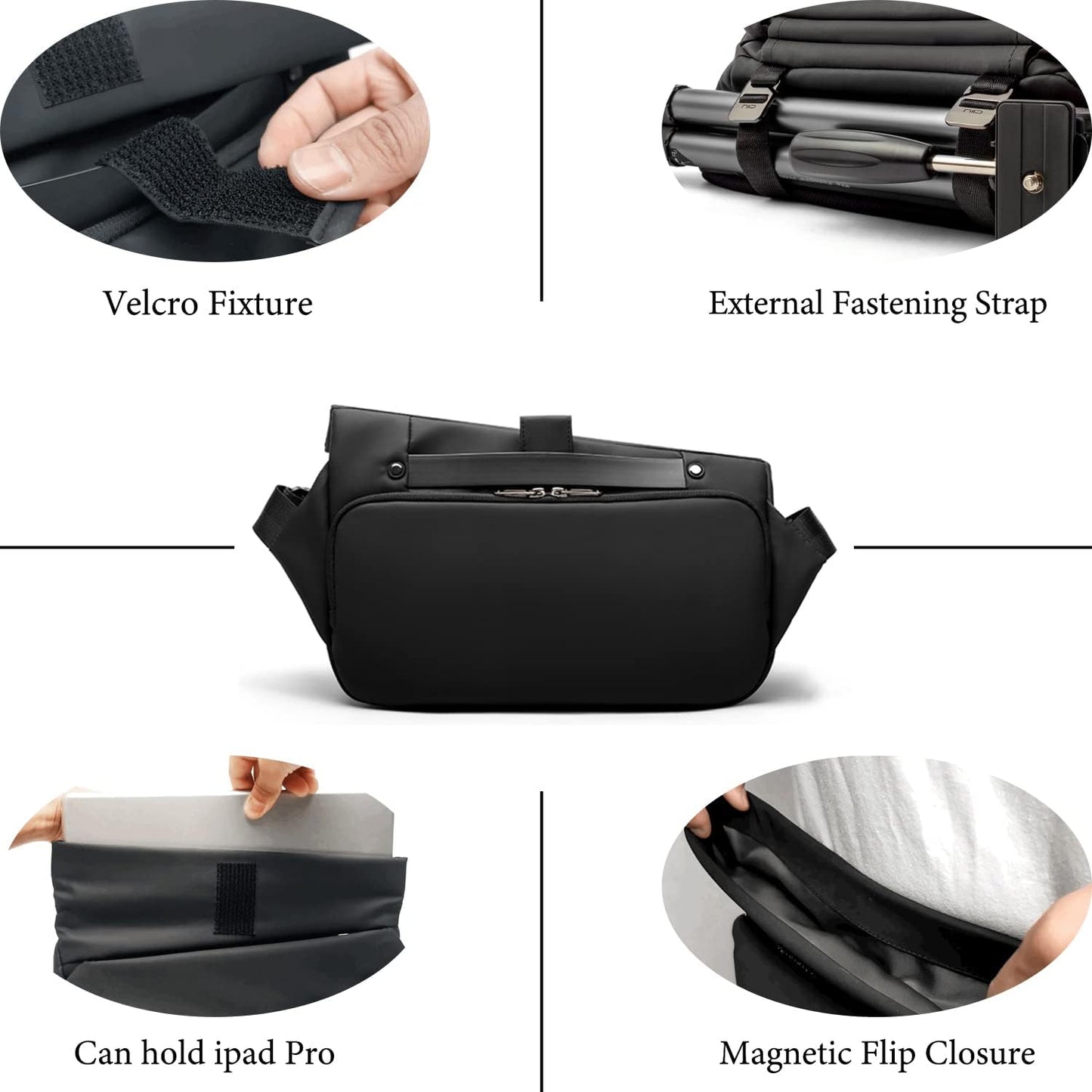 Bolso bandolera multiusos impermeable antirrobo. NIID R1