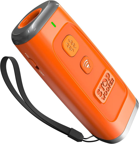 Dispositivo ultrasónico, entrenamiento no ladridos, seguro p/humanos.