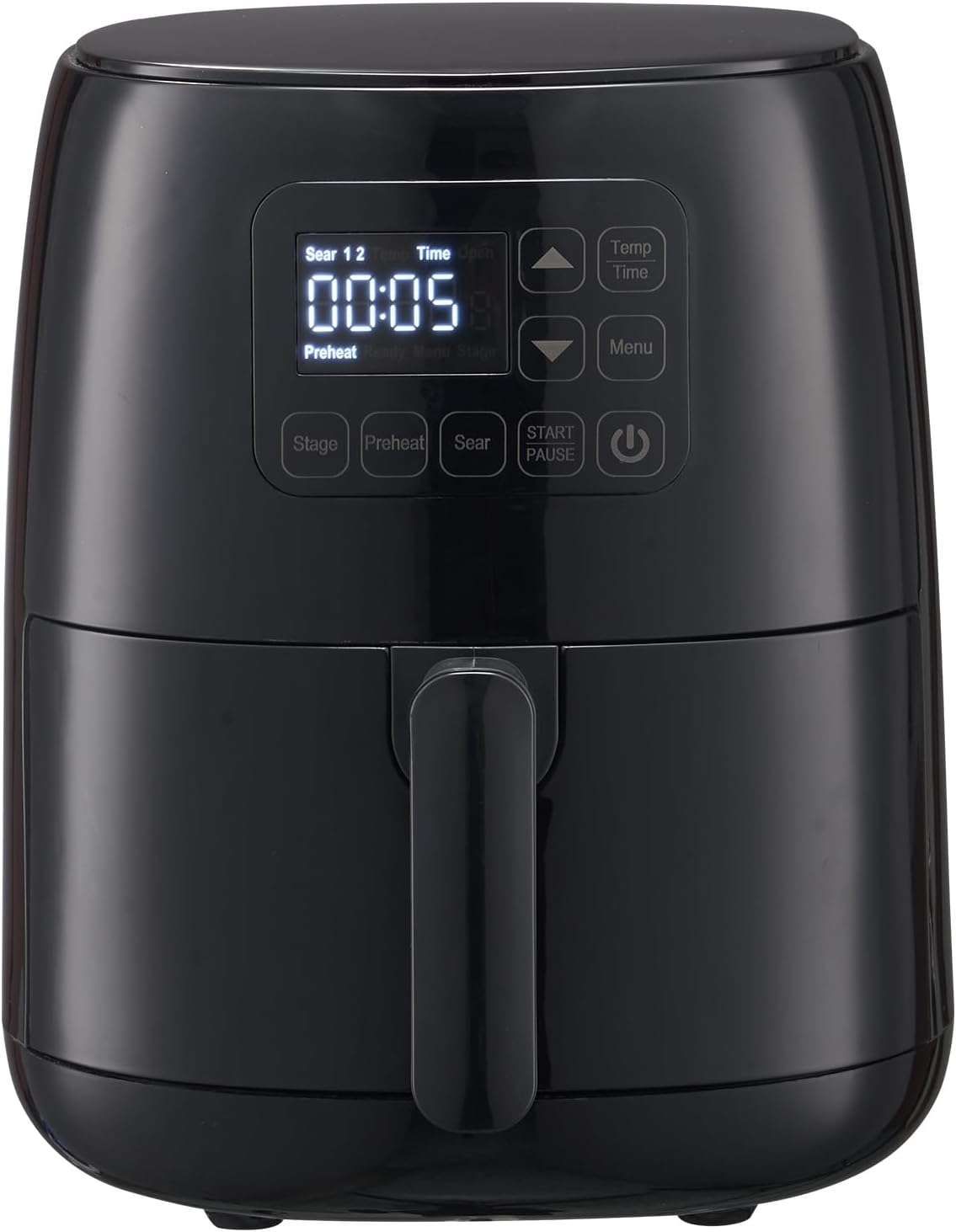 FREIDORA DE AIRE 2.6QT, CONTROL TACTIL, FUNCION PRECALENTADO.