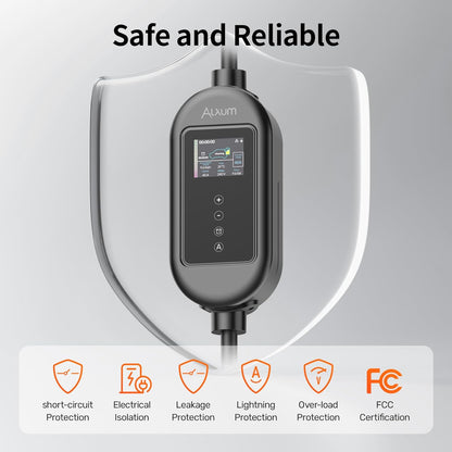 Cargador portátil para automóvil Tesla, Alxum Level 2 (USADO).