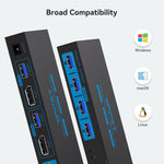 Switch KVM DisplayPort 8K DP para 2 ordenadores.
