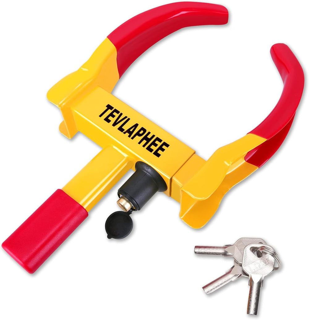 Tevlaphee Cerradura universal rueda seguridad para remolque