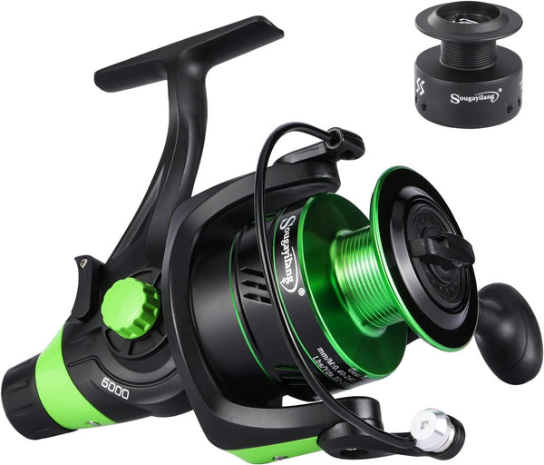 Carrete giratorio Sougayilang 13+1,  para pesca de carpas, KO- 6000.