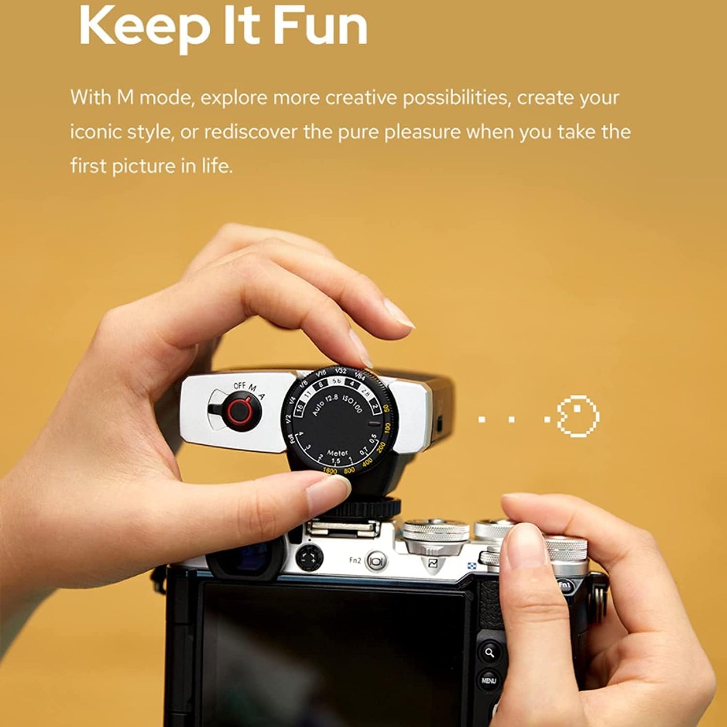 Flash de cámara retro, Godox Lux Junior,  7 niveles.