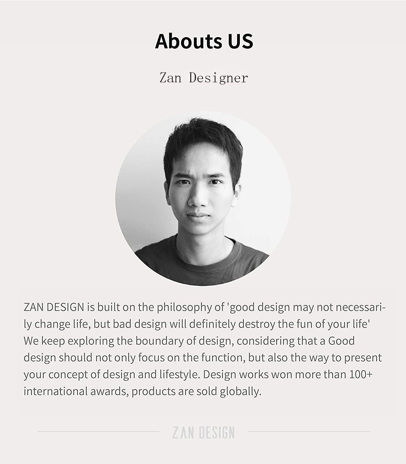 Lámpara de mesa LED con interruptor magnético, Zanwen Li design.