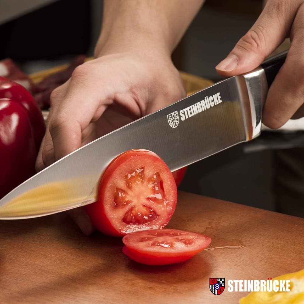 STEINBRÜCKE, Cuchillo de chef, acero inoxidable alemán.(DETALLE)