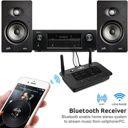 Transmisor Receptor Bluetooth 5.3, adaptador de audio, ent/sal RCA