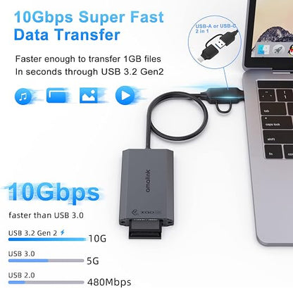 Lector Tarjetas CFexpress Tipo B XQD USB-C USB 3.2 amalink