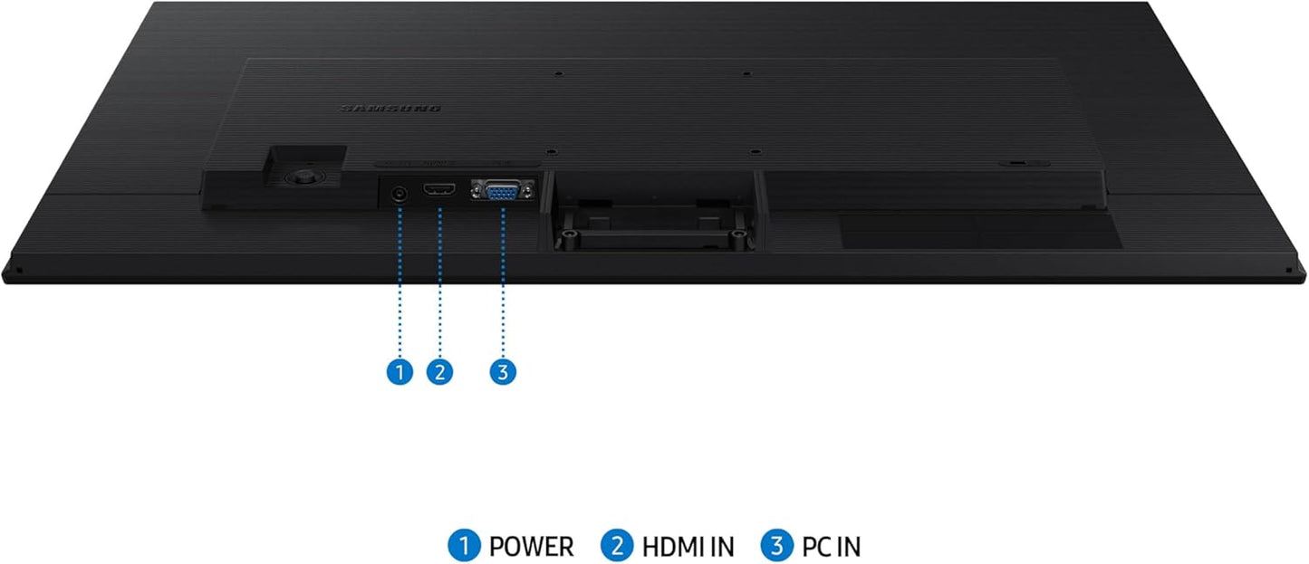 Monitor Esencial de 27", modo de juego, diseño ergonómico, Samsung.