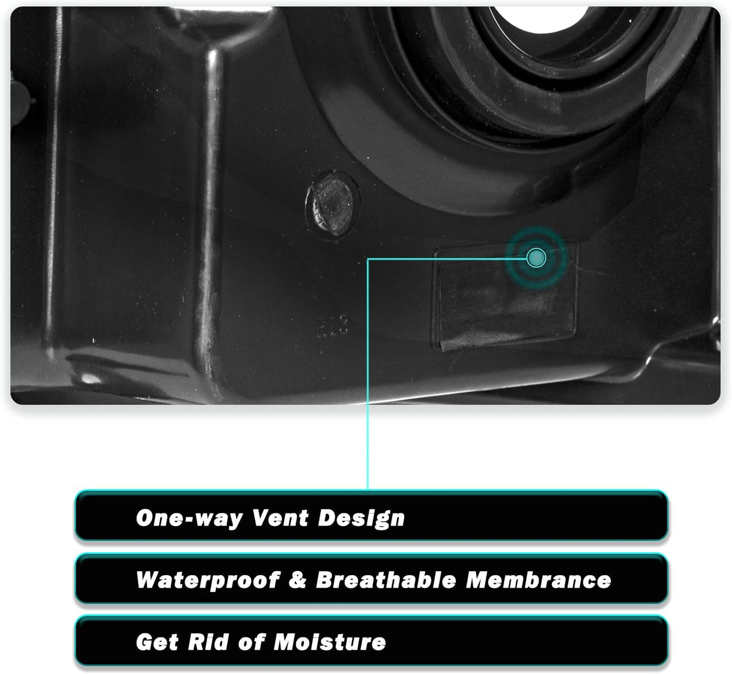 Faro delantero con bombillas para Ford F150 2009-14.(DERECHO )