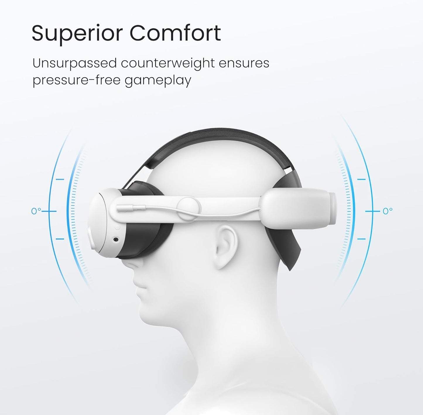 Correa para la cabeza con batería, compatible con Meta Quest 3/Quest 3S