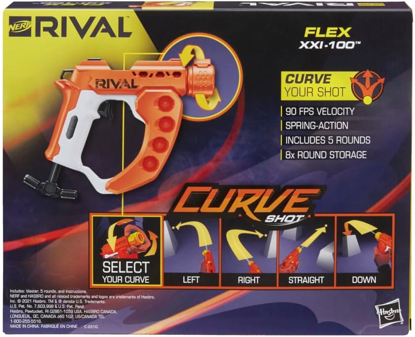 NERF Rival Curve Shot  Flex XXI-100 Blaster