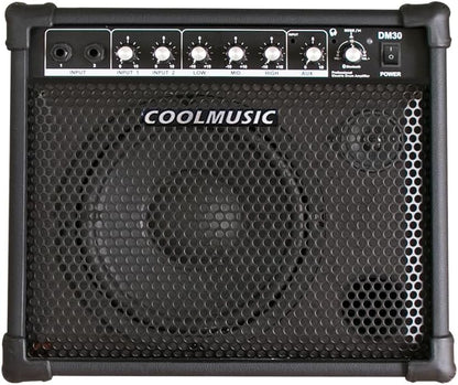 Bafle Tambor Amplificado DM30 Portátil Recargable