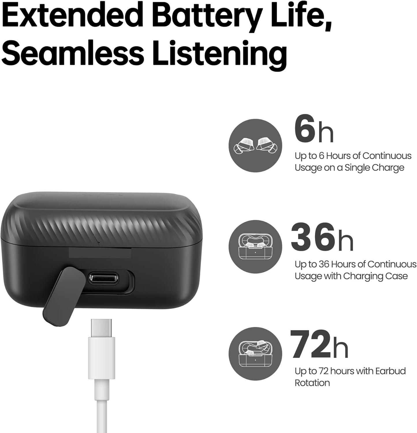 NTS02 - Audífonos inalámbricos verdaderos, Bluetooth 5.3.