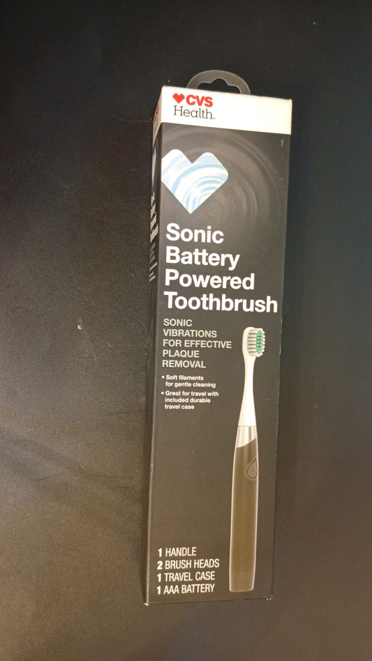Cepillo de dientes sónico, a batería, CVS Health. (NEGRO).