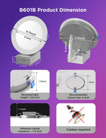 Iluminación empotrable inteligente Govee de 4", H601B luz LED RGBWW