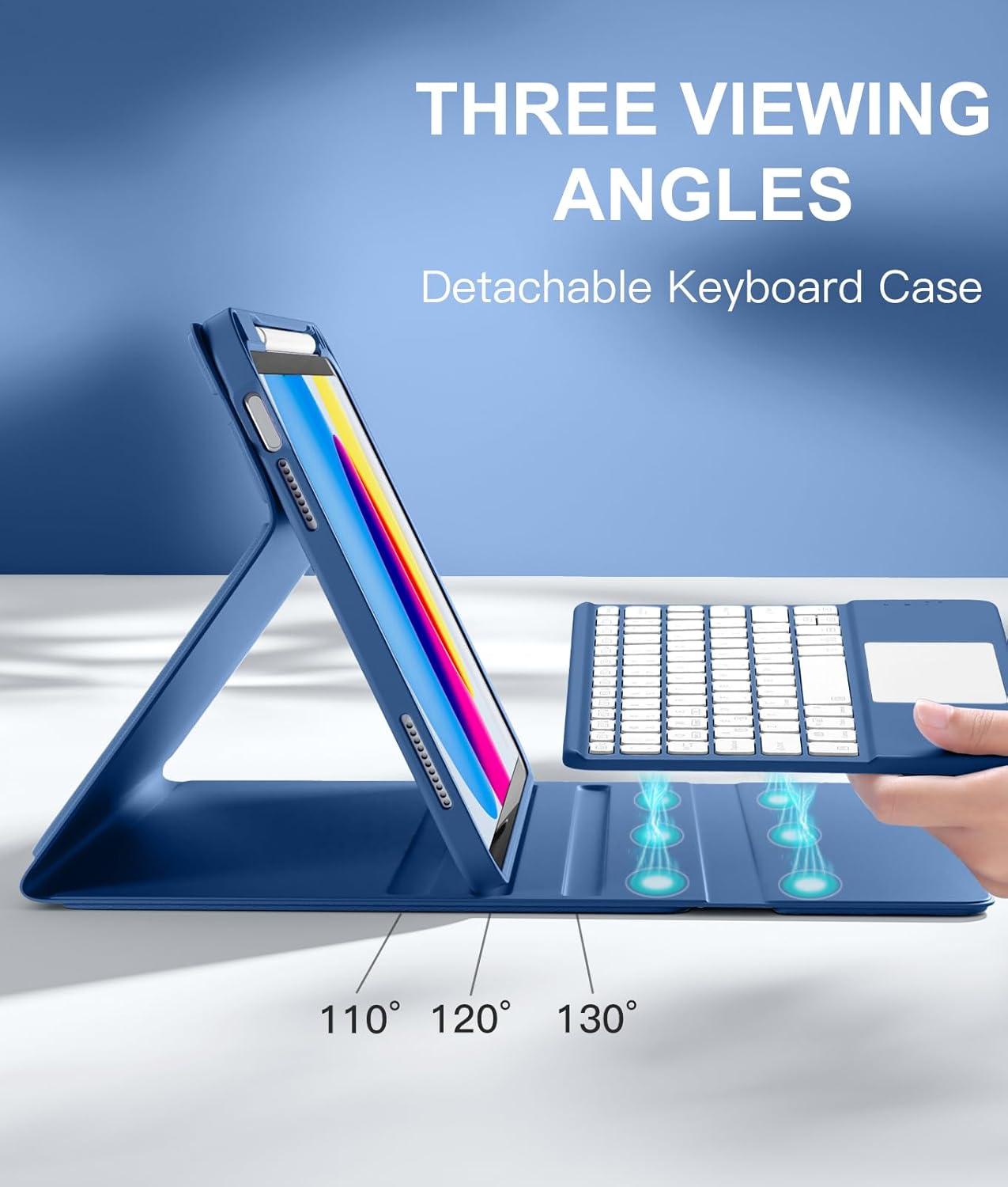 Funda con teclado trackpad iPad de 11ª y 10ª generación