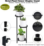 Mesa de Pie 3 Niveles Plegable Metal Negro Ramzyh
