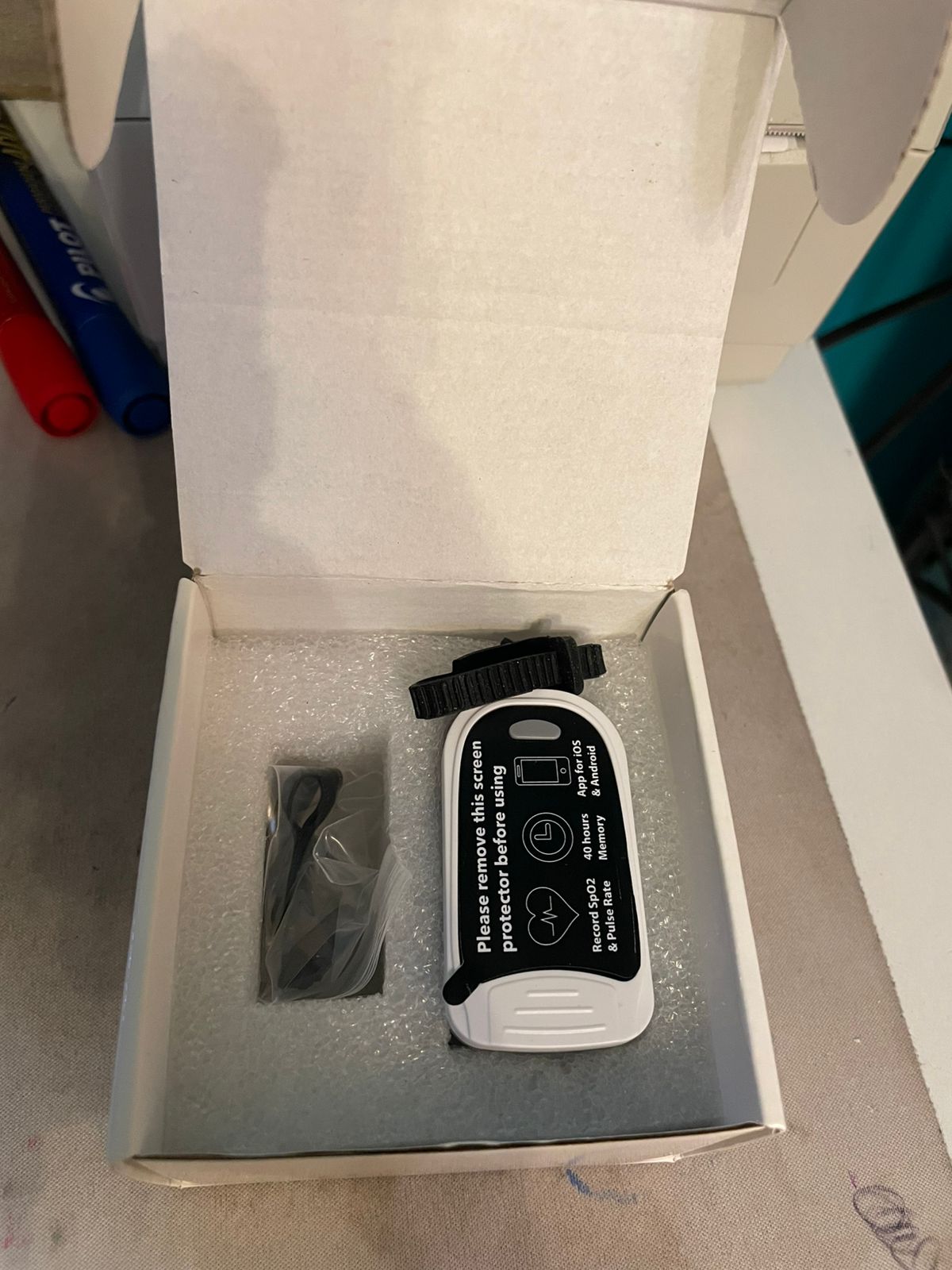 EMAY Monitor de oxígeno para dormir con capacidad de grabación incorporada.