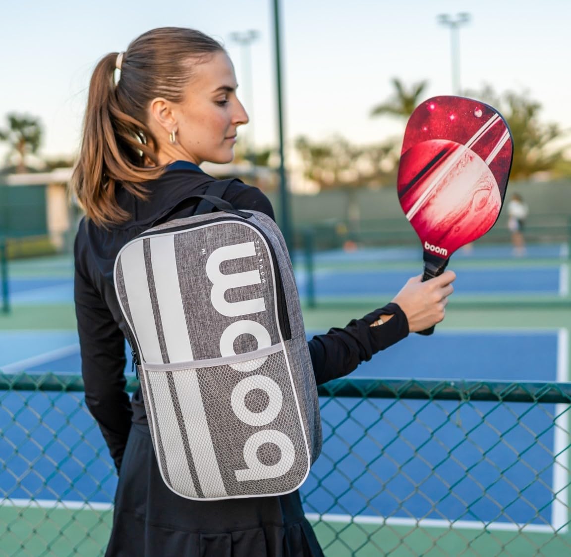 Paletas madera premium Pickleball bolsa transporte y pelotas