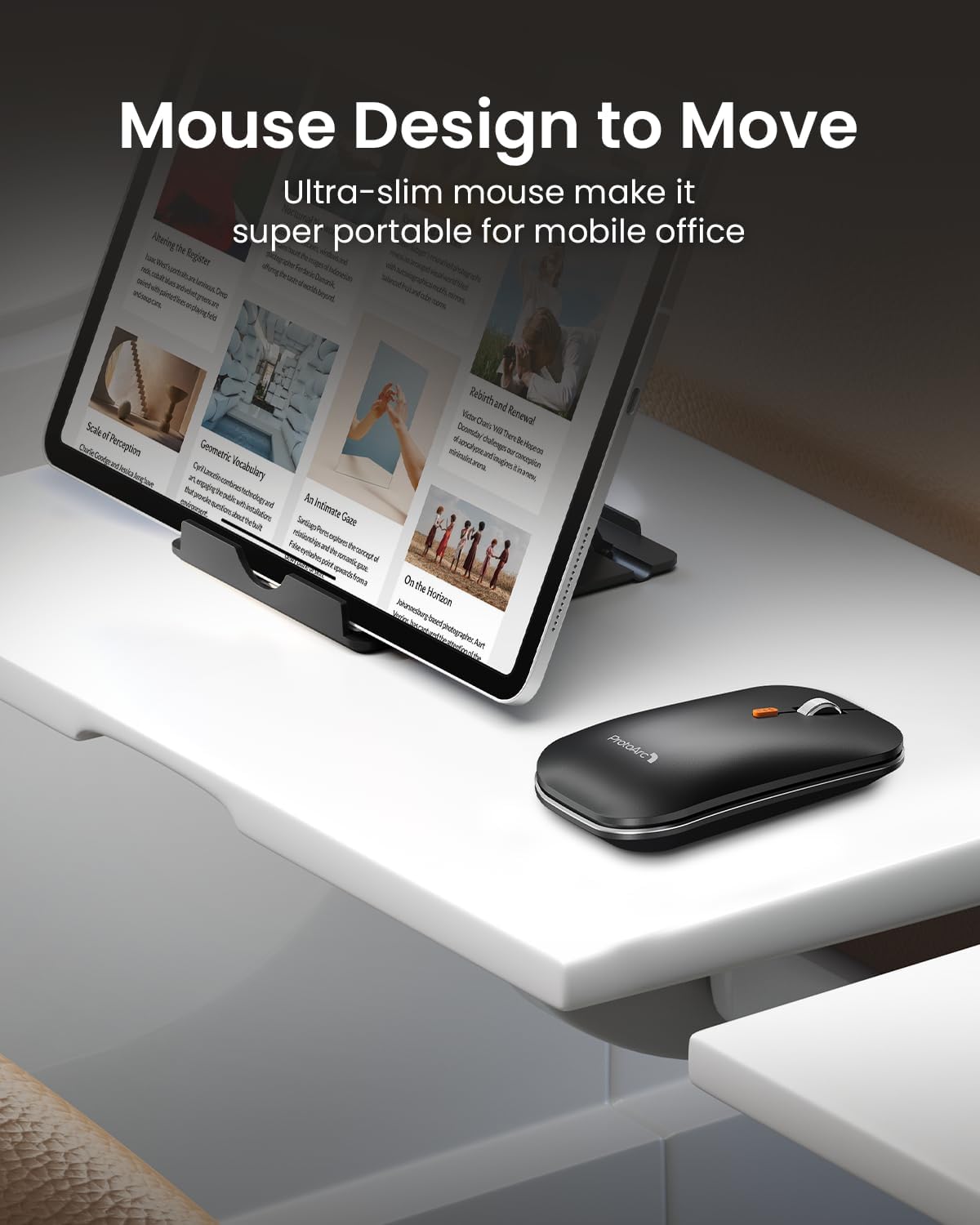 ProtoArc - Teclado y ratón plegables XKM01 Negro-Gris