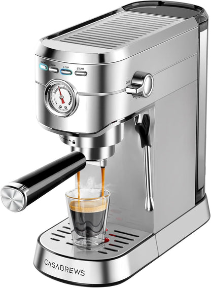 Cafetera Espresso CASABREWS CM5418, de Acero Inoxidable.