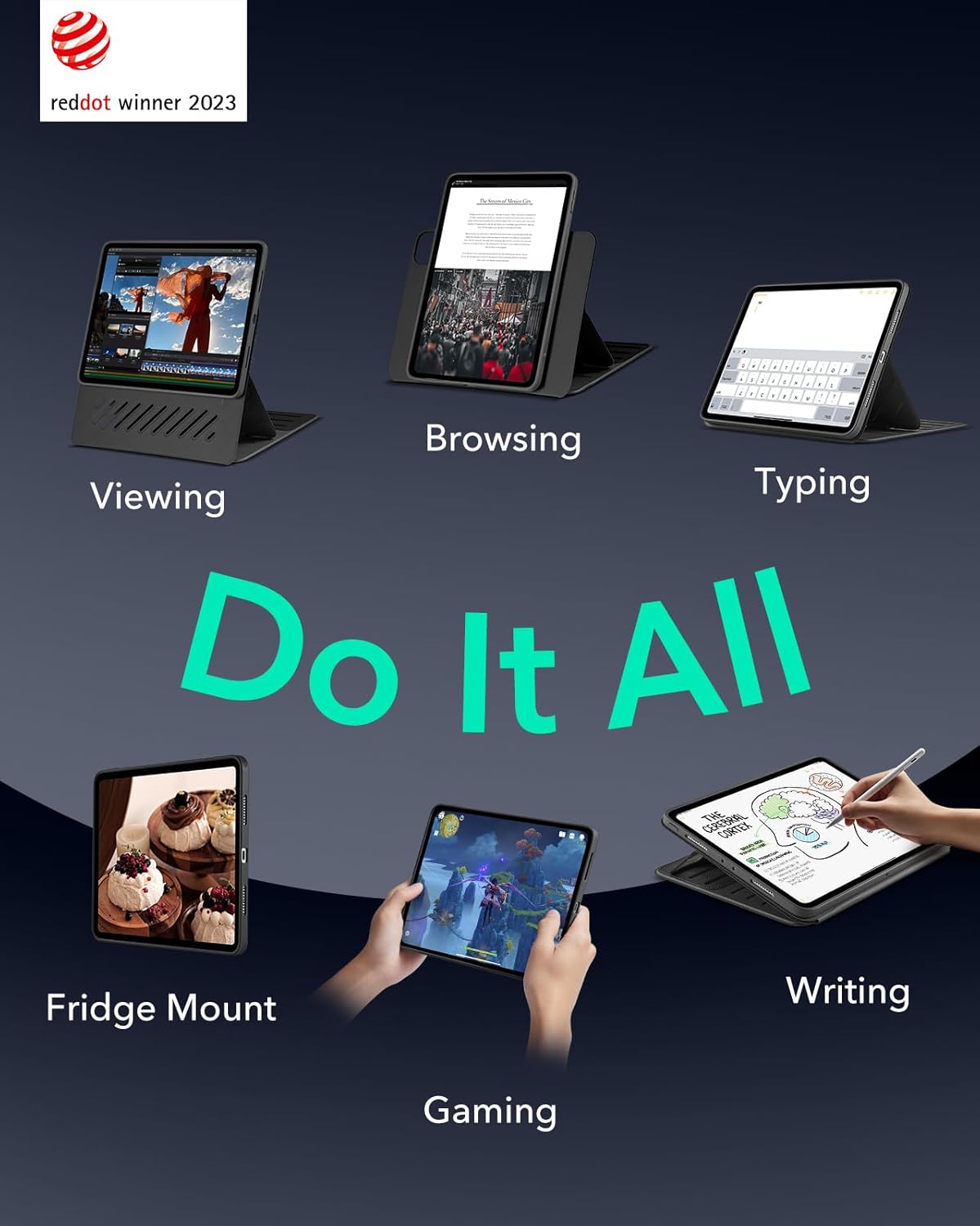 ESR Funda giratoria para iPad Pro de 13 pulgadas M4 (2024).